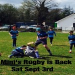 Mini Rugby is back Saturday 3rd September